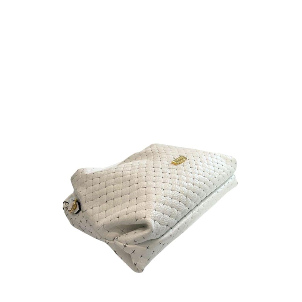 Baldinini Trend White Leather Women Handbag - Image 4