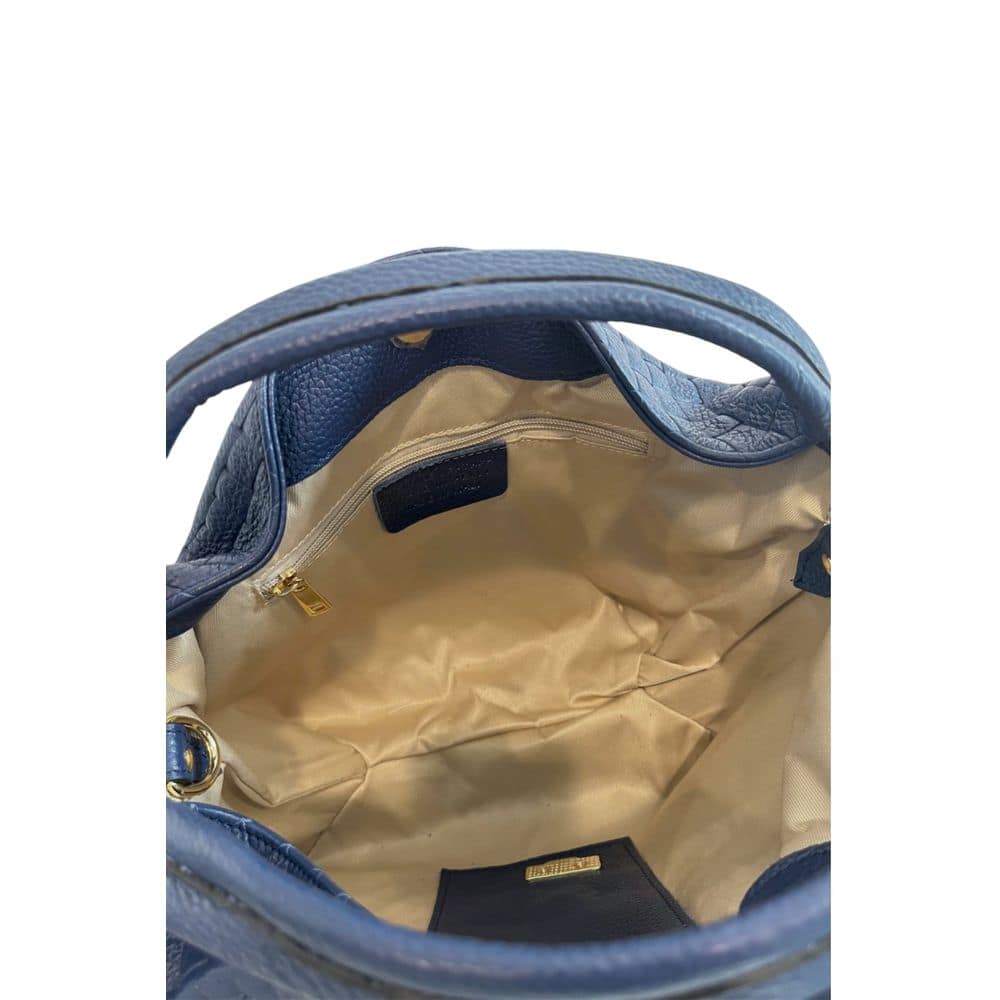 Baldinini Trend Blue Leather Women Handbag - Image 7