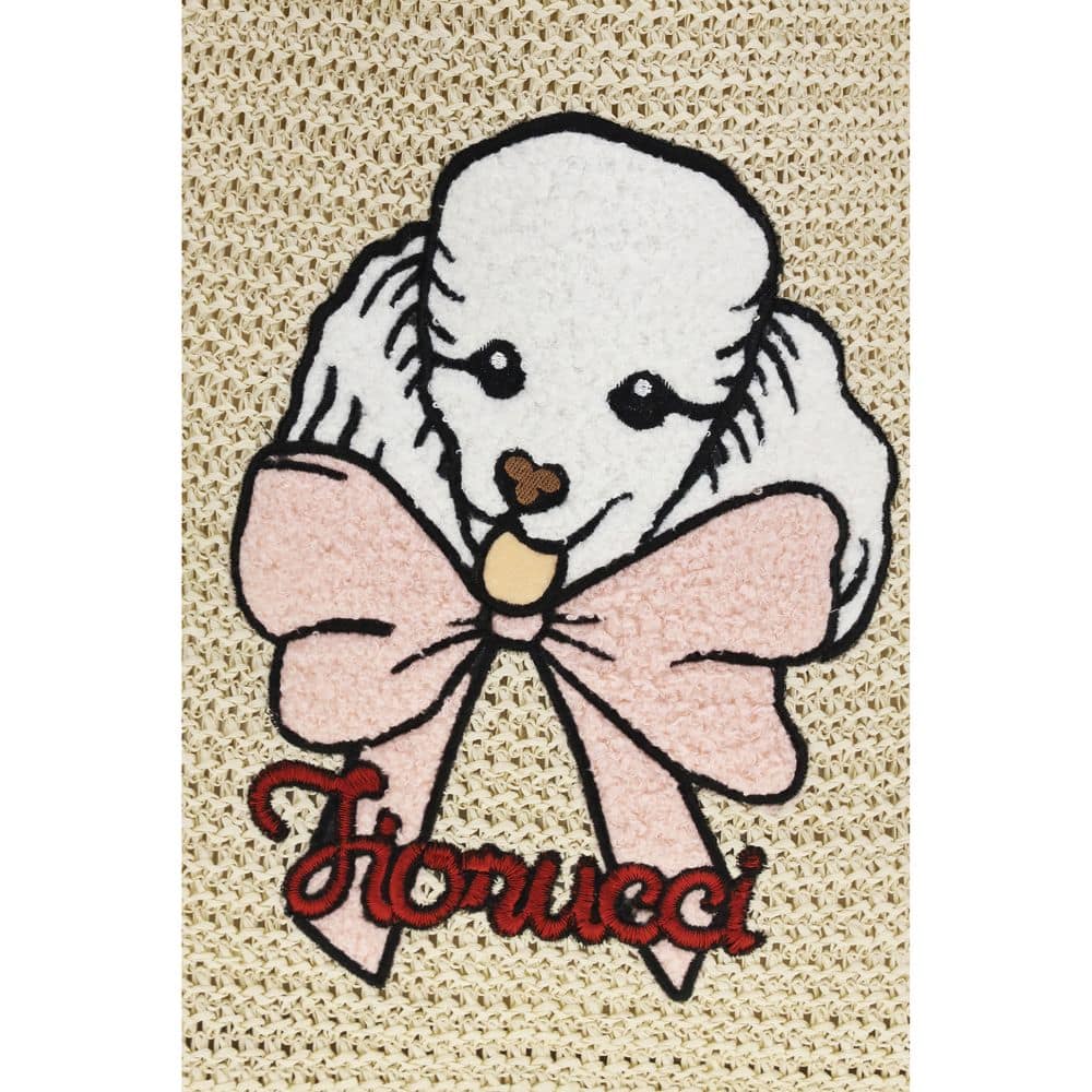 Fiorucci Beige Paper Handbag - Image 4