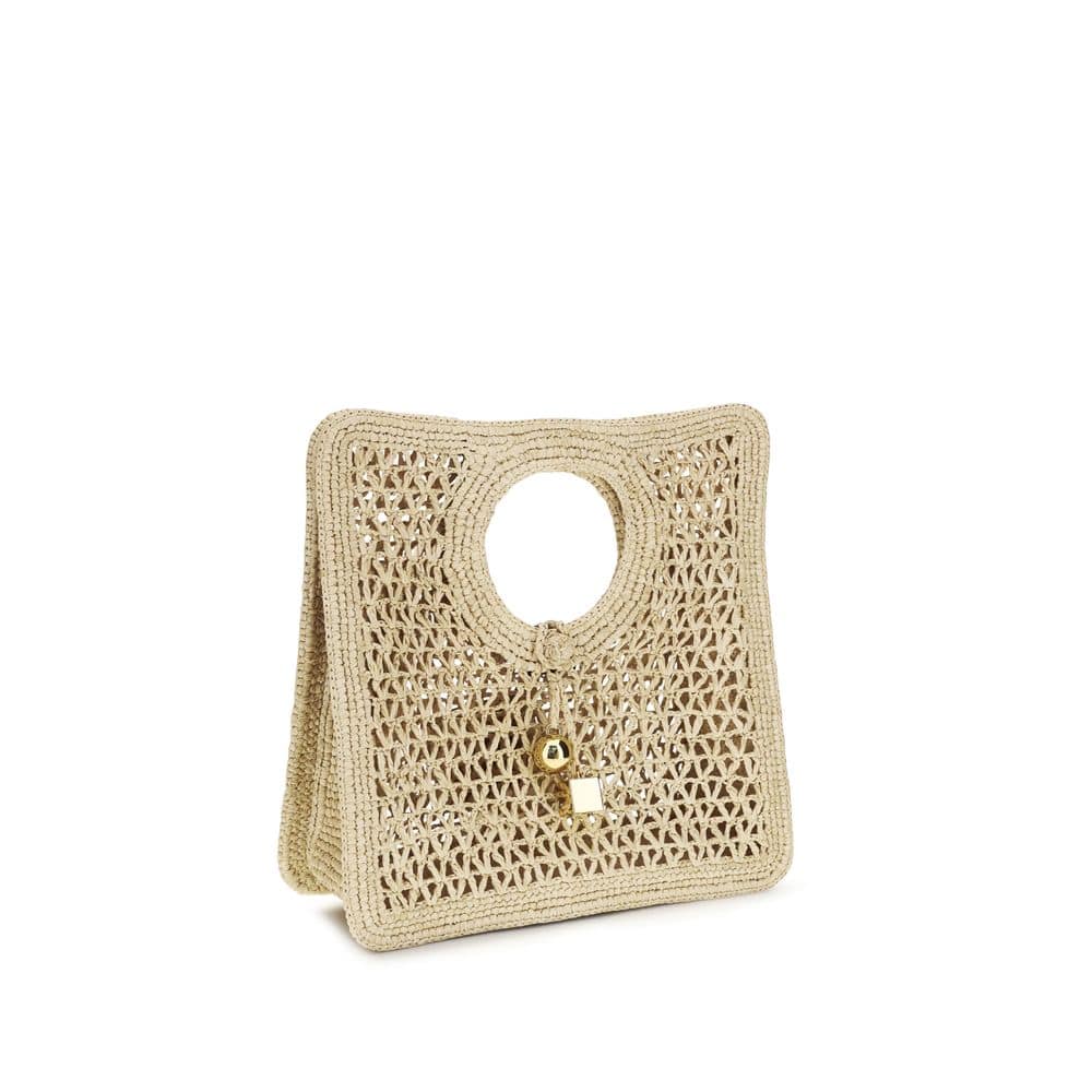 Jacquemus Beige Raffia Handbag - Image 2