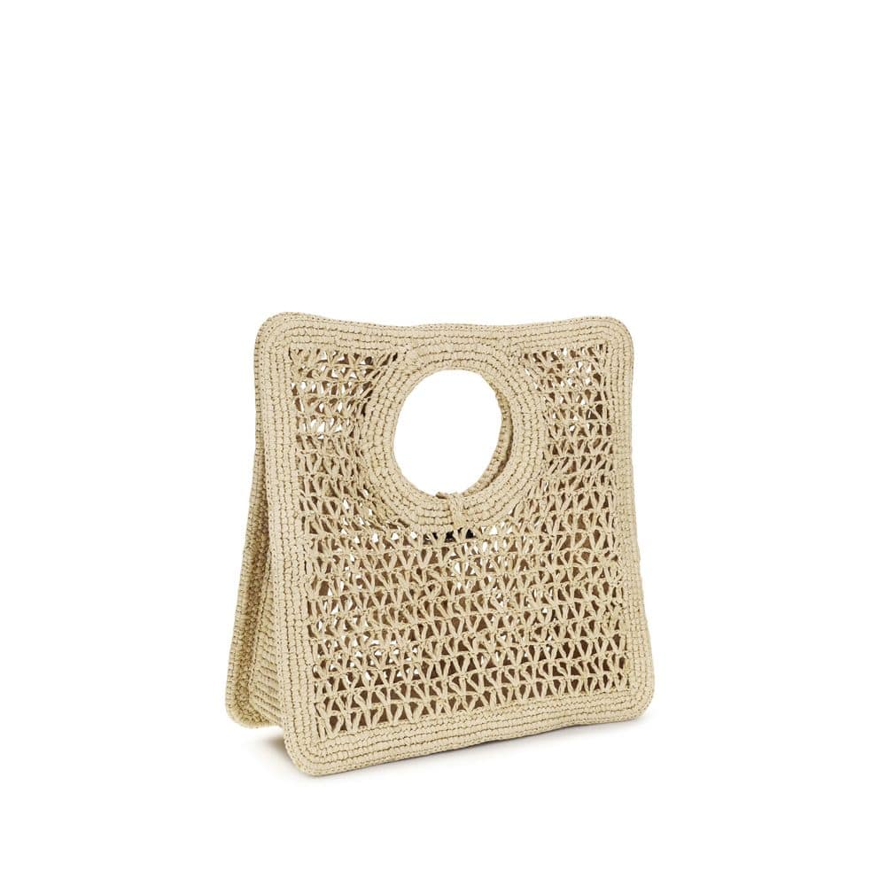 Jacquemus Beige Raffia Handbag - Image 3