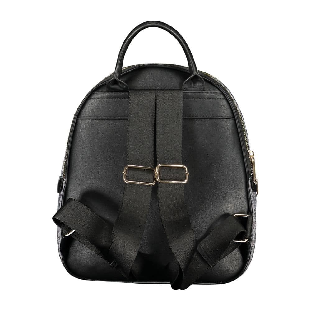 Mario Valentino Black Polyurethane Women's Backpack - Image 2