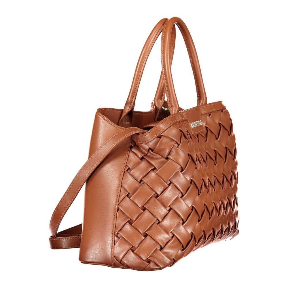 Mario Valentino Brown Polyurethane Women's Bag - Image 3