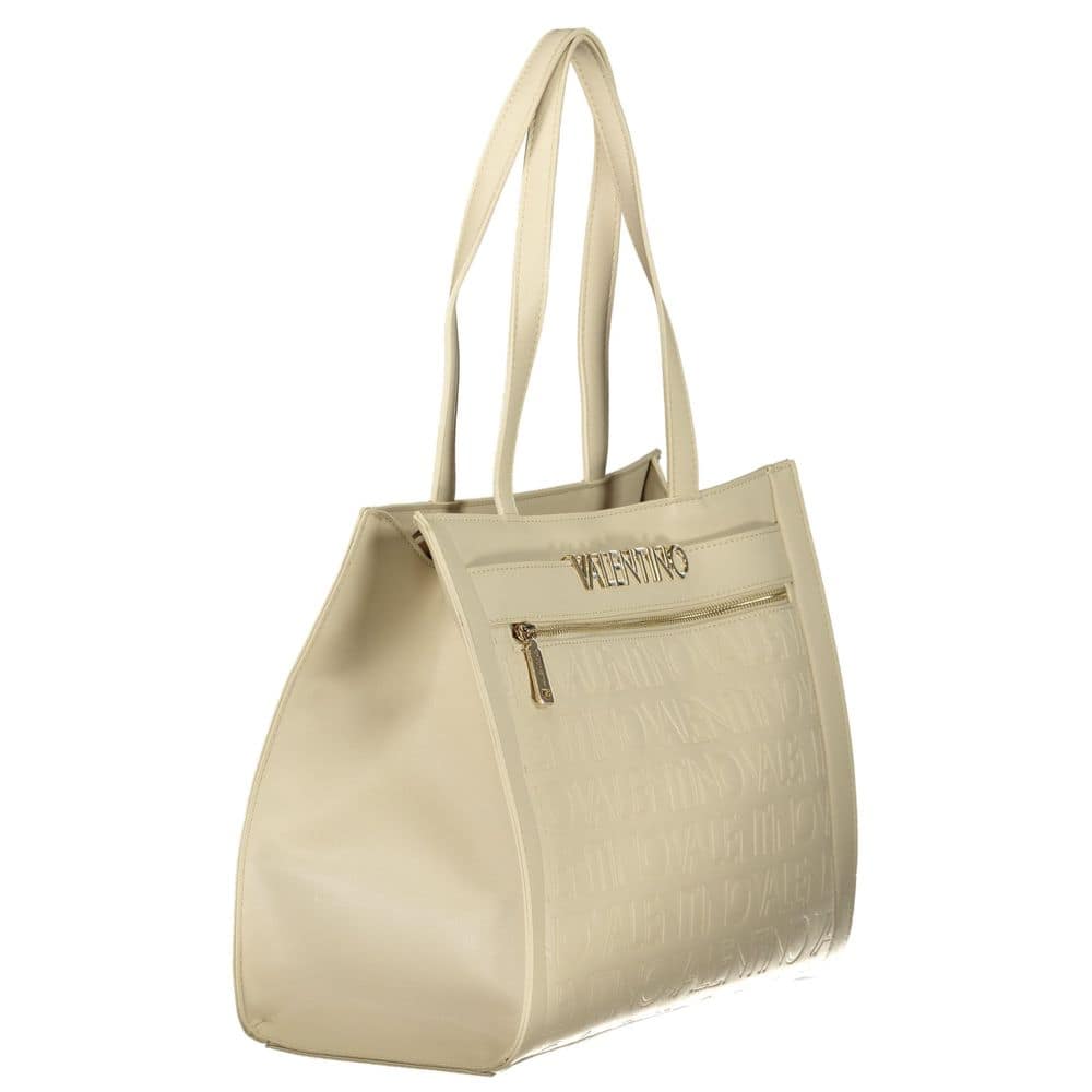 Mario Valentino Beige Polyurethane Women's Bag - Image 3