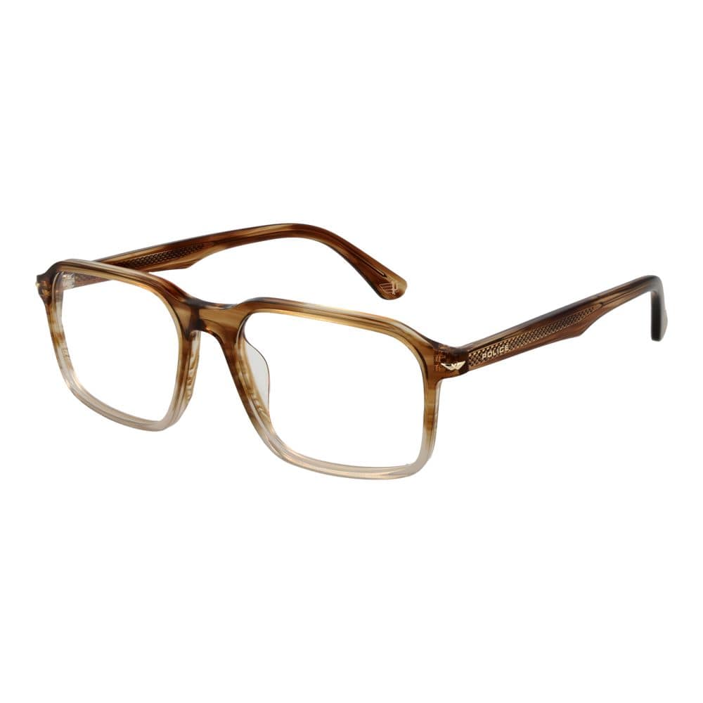 Police Brown Cellulose Acetate Glasses (Frames)