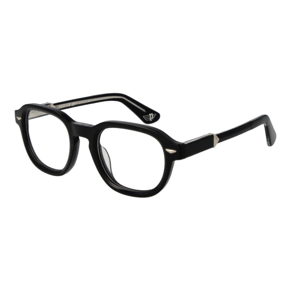 Police Black Cellulose Acetate Glasses (Frames)