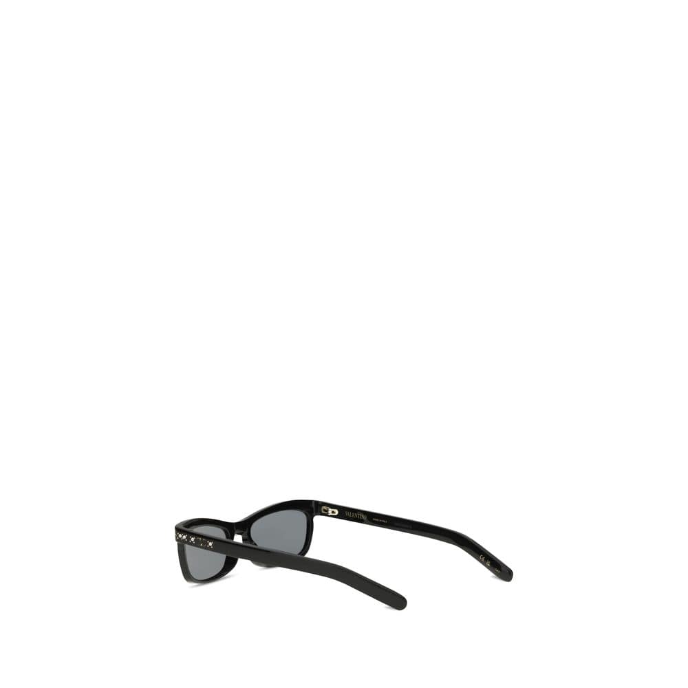 Valentino Garavani Black Acetate Sunglasses - Image 3