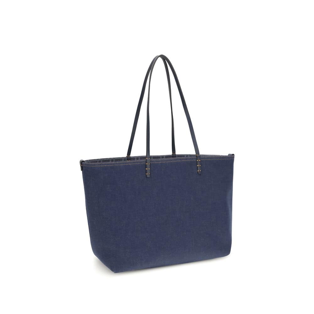 Fendi Blue Cotton Shoulder Bag - Image 2