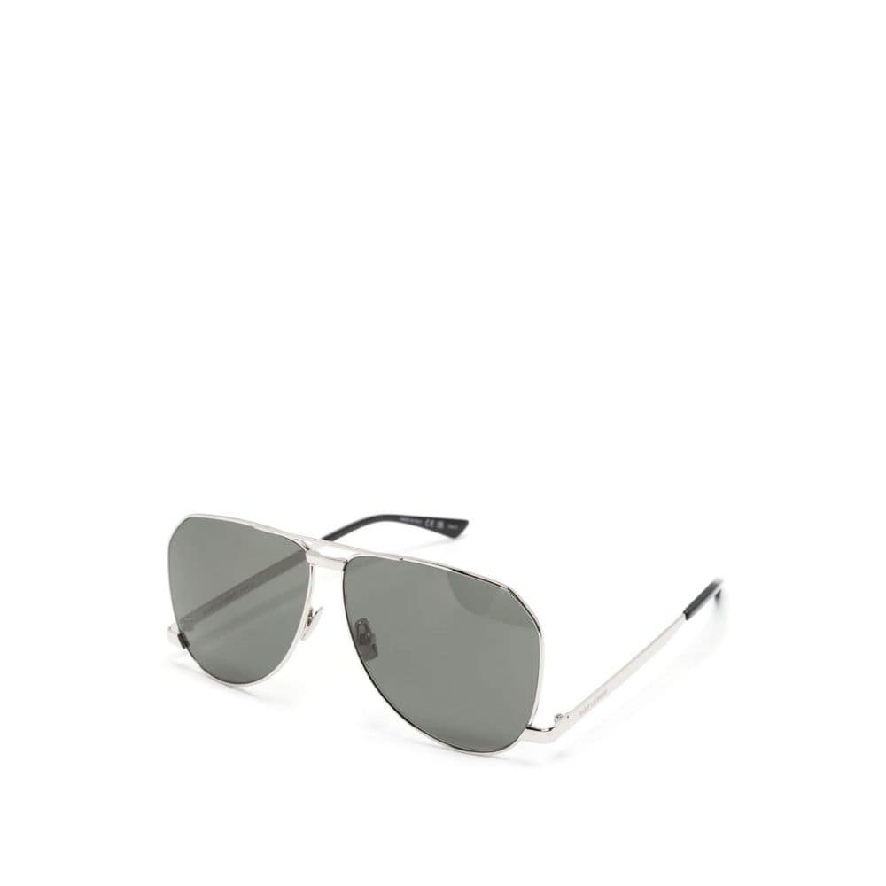 Saint Laurent Silver Metal Sunglasses - Image 2