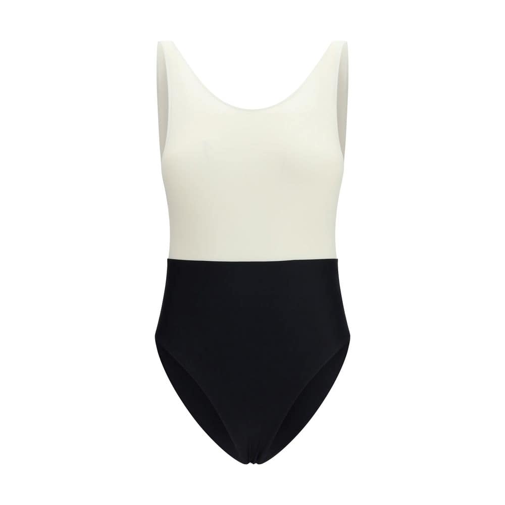 Ami Paris Multicolor Polyamide One-Piece Swimsuit