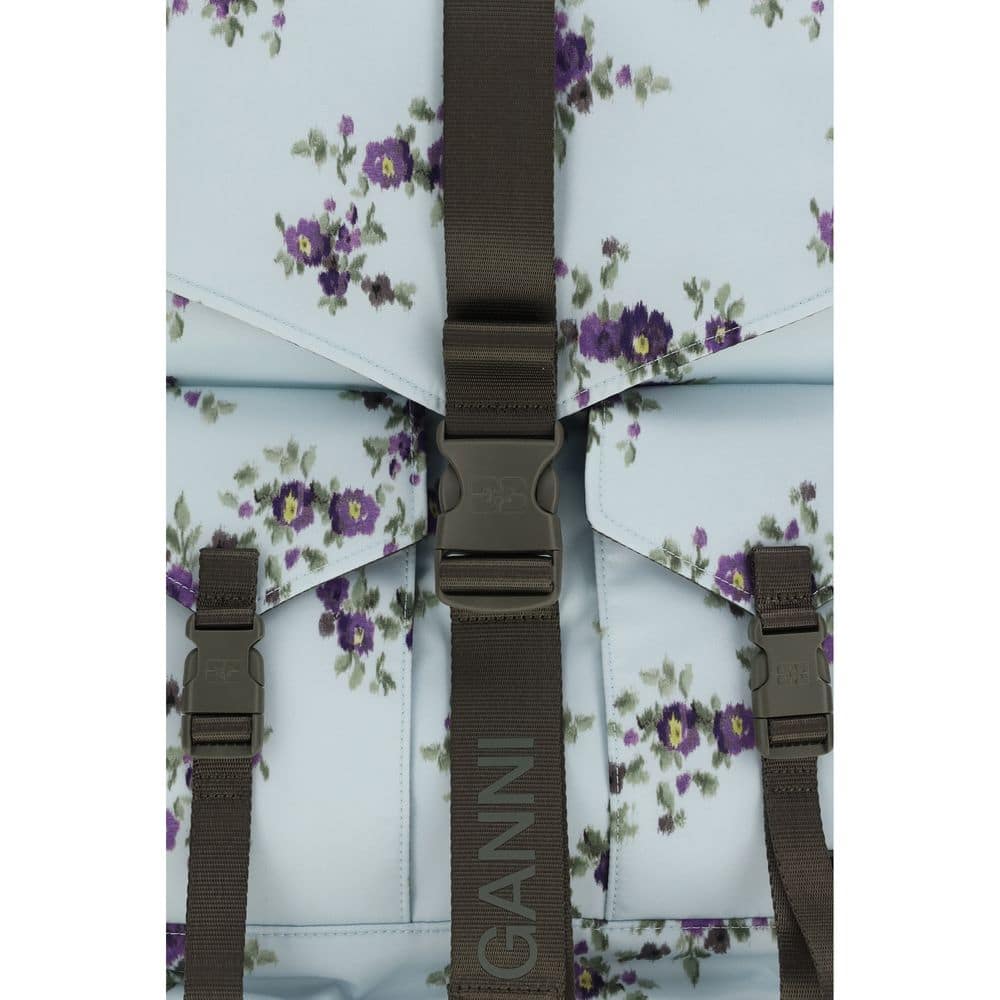 Ganni Blue Polyester Backpack - Image 3