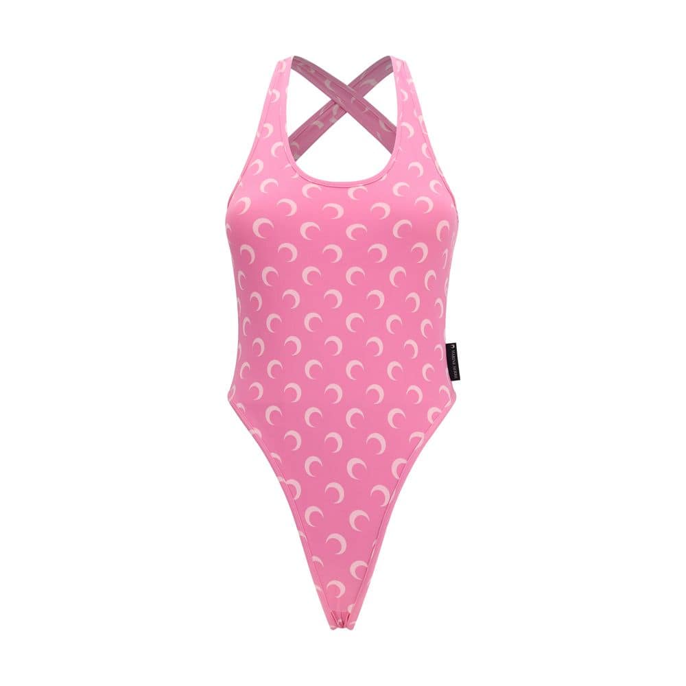 Marine Serre Multicolor Polyamide One-Piece Swimsuit
