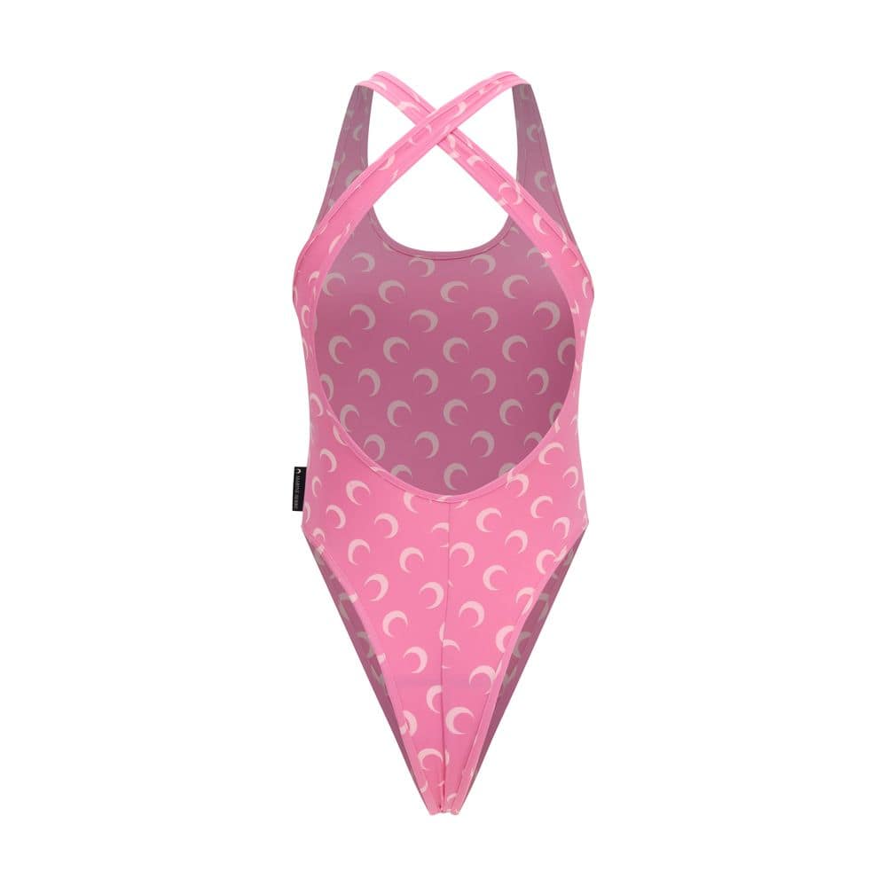 Marine Serre Multicolor Polyamide One-Piece Swimsuit - Image 2