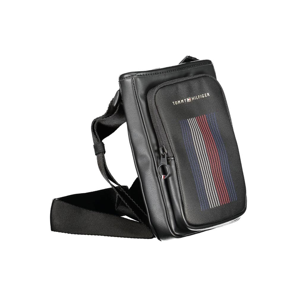 Tommy Hilfiger Black Polyurethane Men Shoulder Bag - Image 3