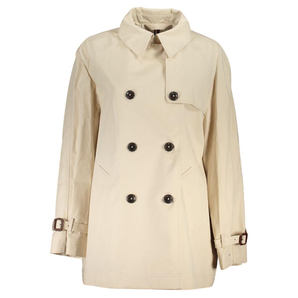 Tommy Hilfiger Beige Cotton Womens Trench Coat