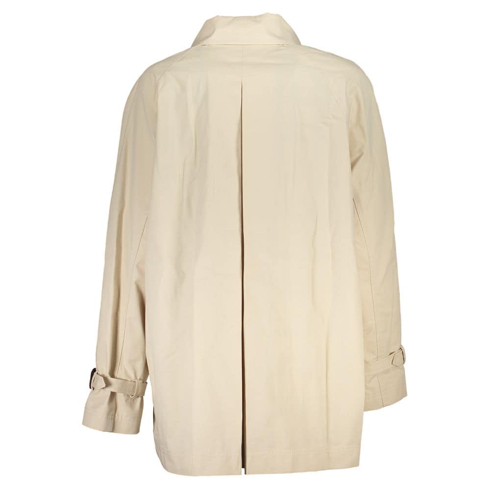 Tommy Hilfiger Beige Cotton Womens Trench Coat - Image 2