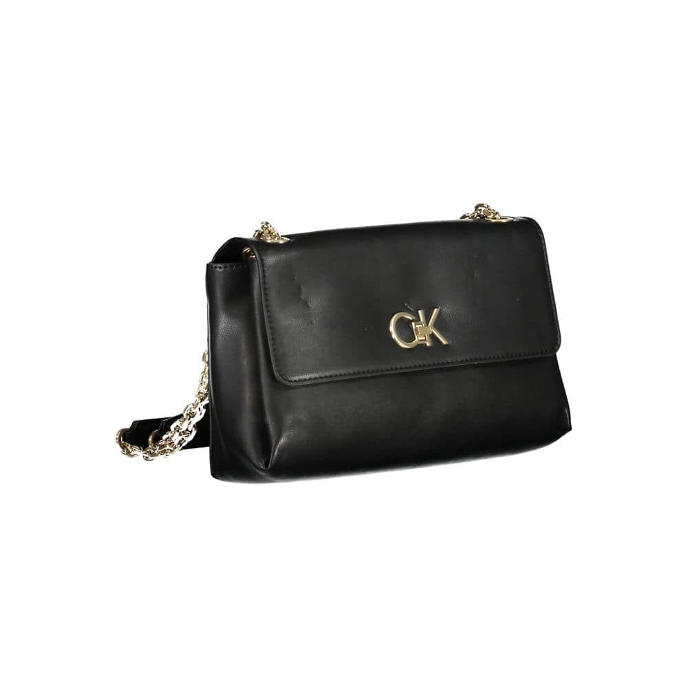 Calvin Klein Black Polyurethane Women's Handbag - Image 3