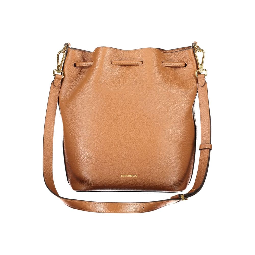 Coccinelle Marrone Leather Women Bucket Bag - Image 2