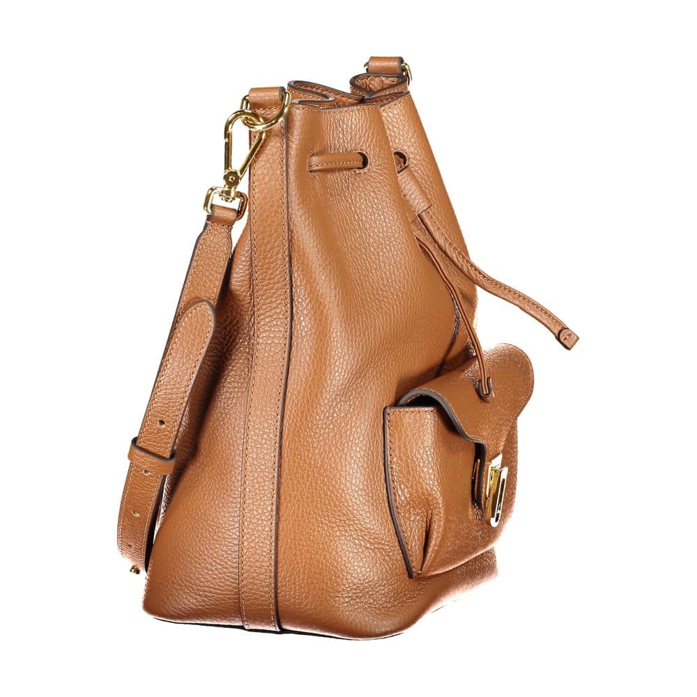 Coccinelle Marrone Leather Women Bucket Bag - Image 3