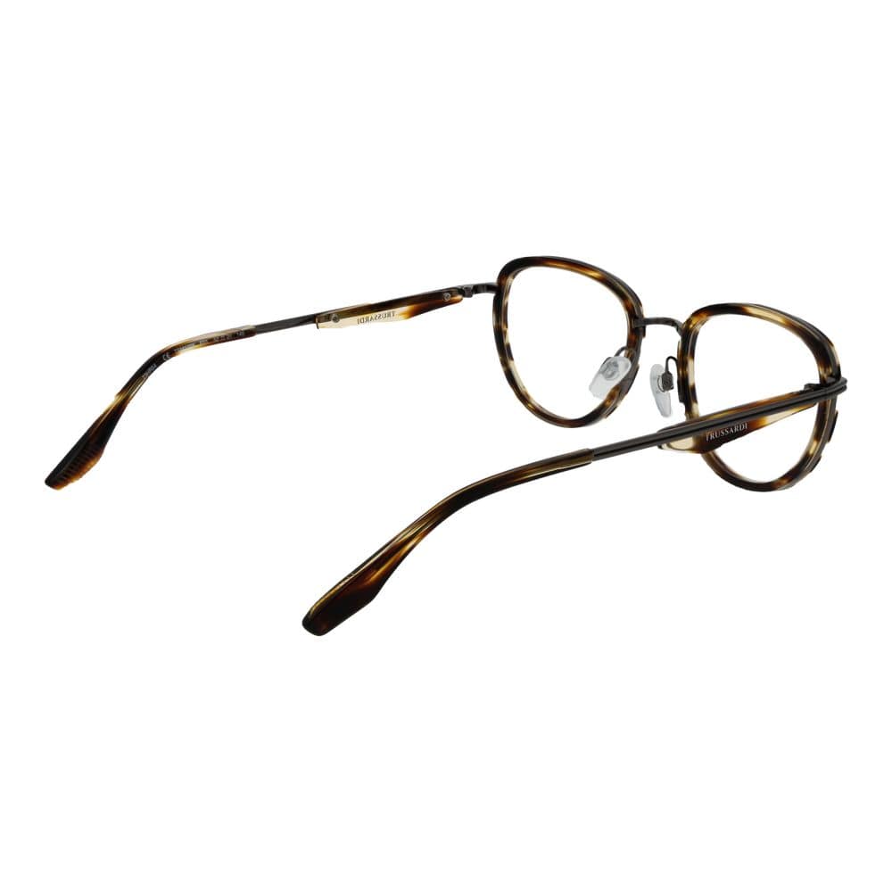 Trussardi Brown Metal & Plastic Glasses (Frames) - Image 3