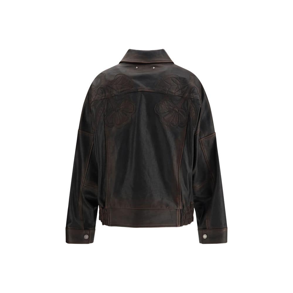 Golden Goose Brown Viscose Bomber - Image 2
