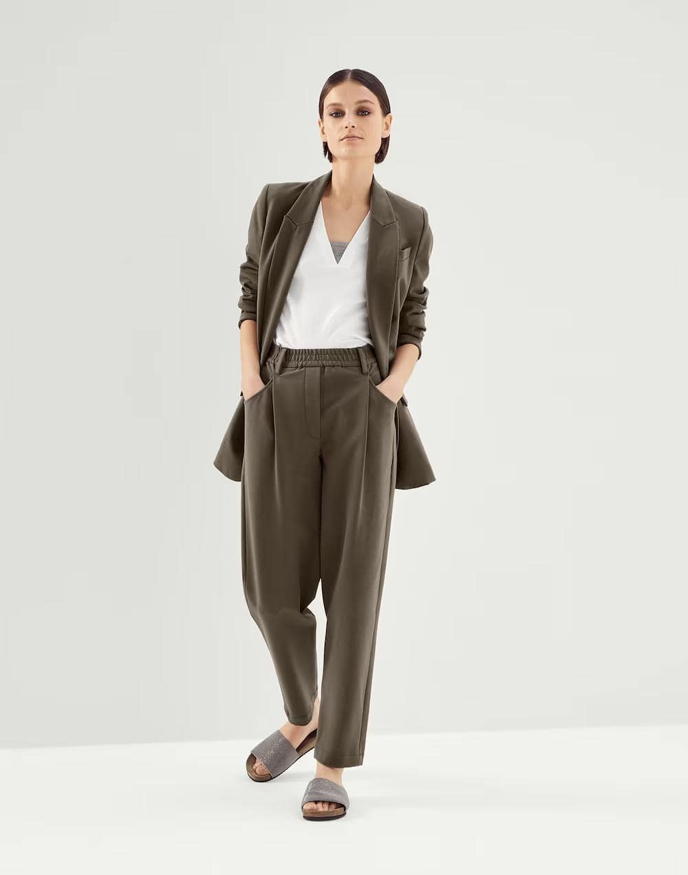 Brunello Cucinelli Army Cotton Jackets And Coat - Image 3