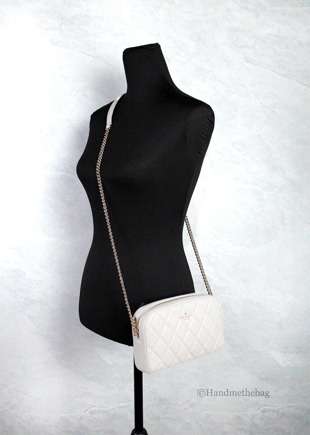 Kate Spade Carey Mini Parchment Quilted Smooth Leather Camera Crossbody Handbag - Image 2