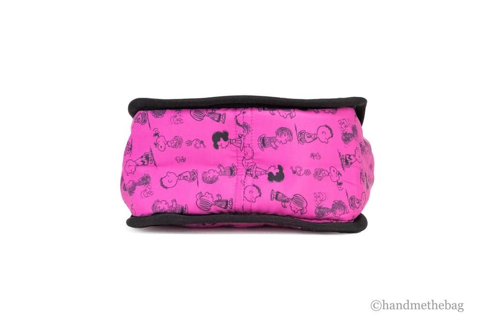 Marc Jacobs X Peanuts Mini Fuchsia Fedora Puffy Nylon Tote Convertible Handbag - Image 5