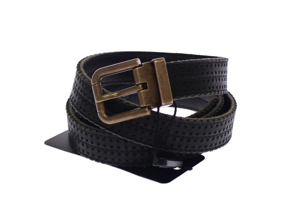 Dolce & Gabbana Blue Leather Logo Belt - Image 4