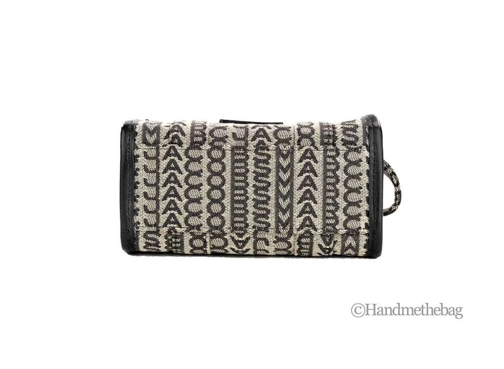 Marc Jacobs The Monogram Beige Mini Tote Woven Jacquard Canvas Crossbody Handbag - Image 5