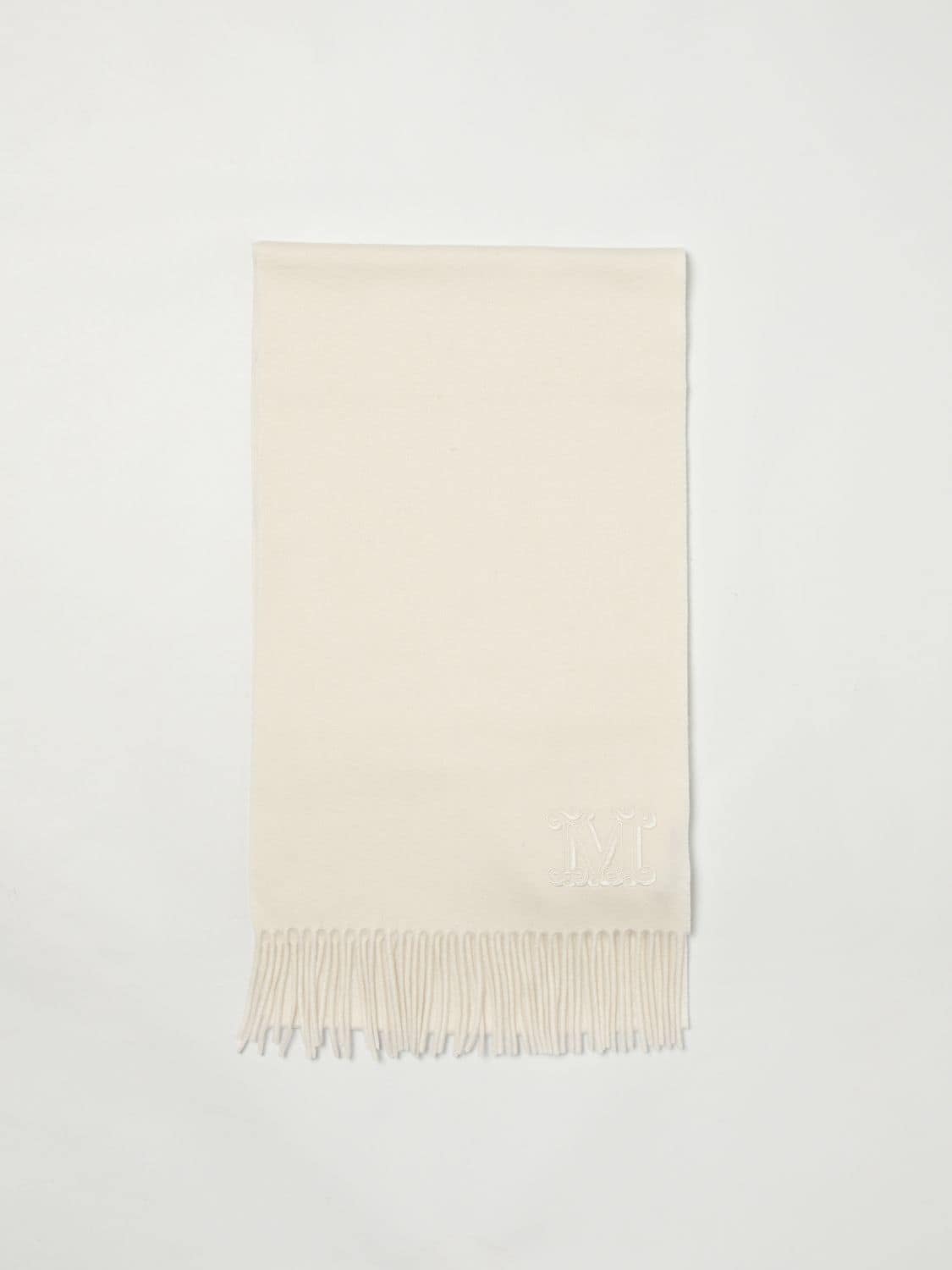 Max Mara White Cashmere Scarf
