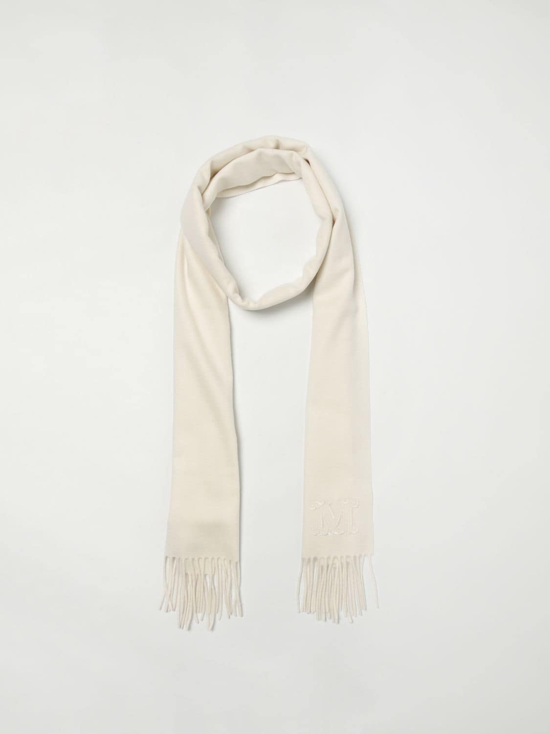 Max Mara White Cashmere Scarf - Image 2