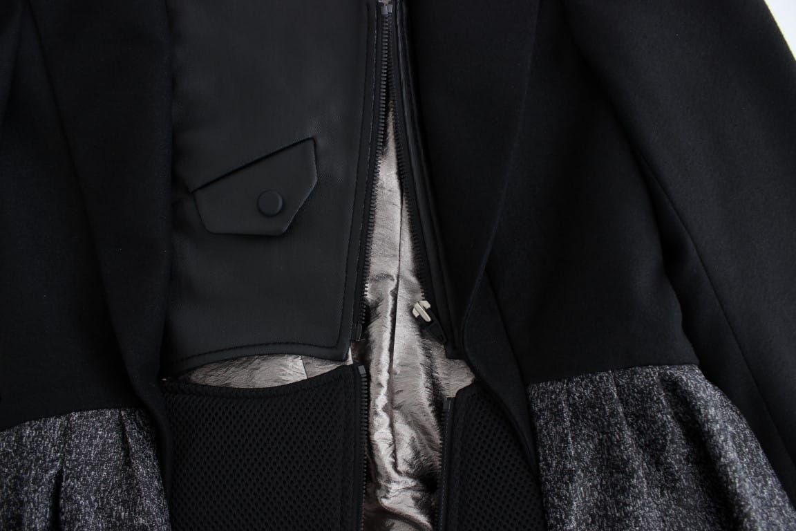 KAALE SUKTAE Black Short Blazer Coat Biker Jacket - Image 8