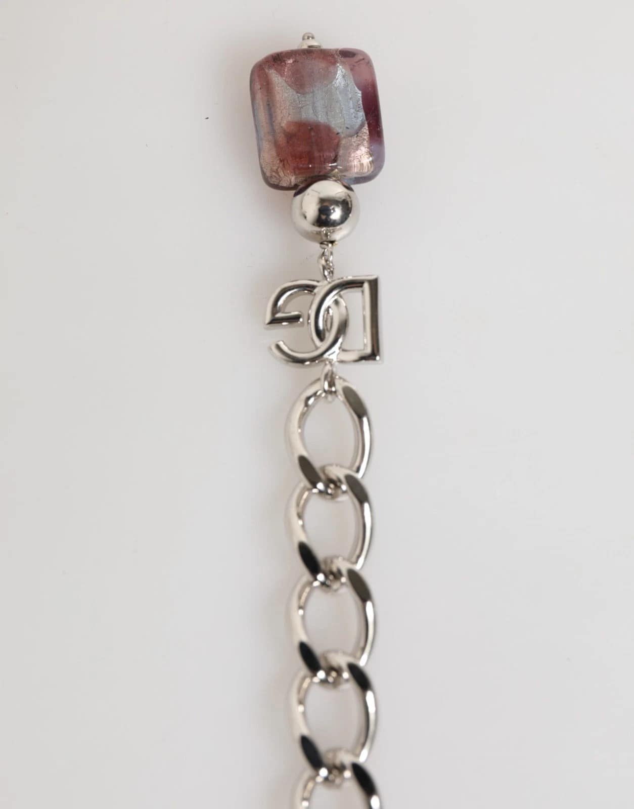 Dolce & Gabbana Multicolor Murano Glass Beads Brass Zamak Necklace - Image 3