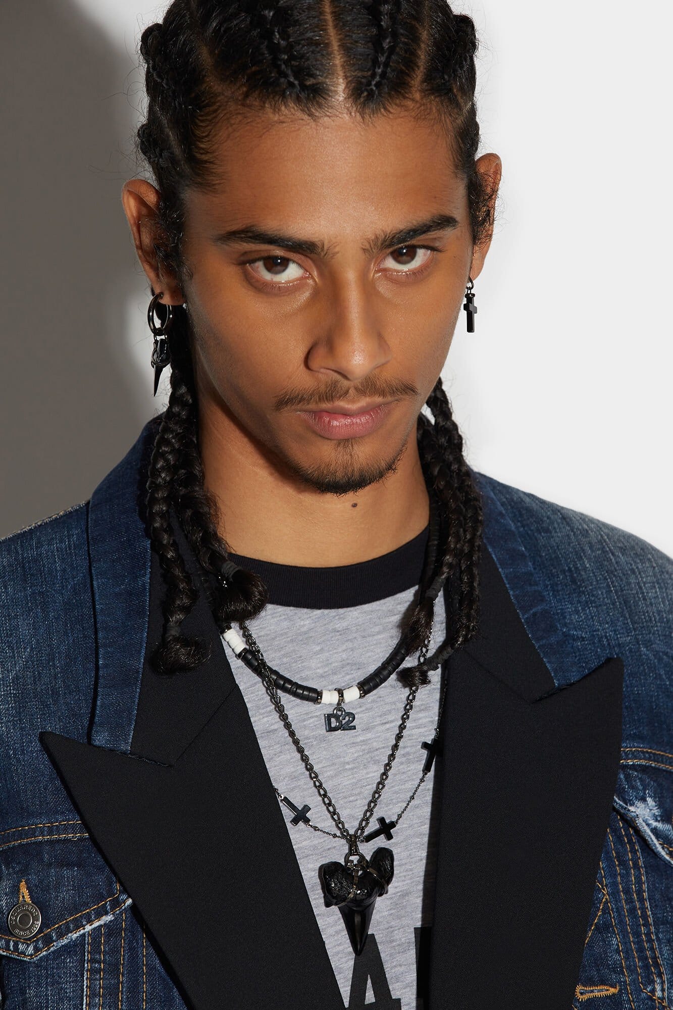 Dsquared² Navy Blue Fibres Denim Jacket - Image 3