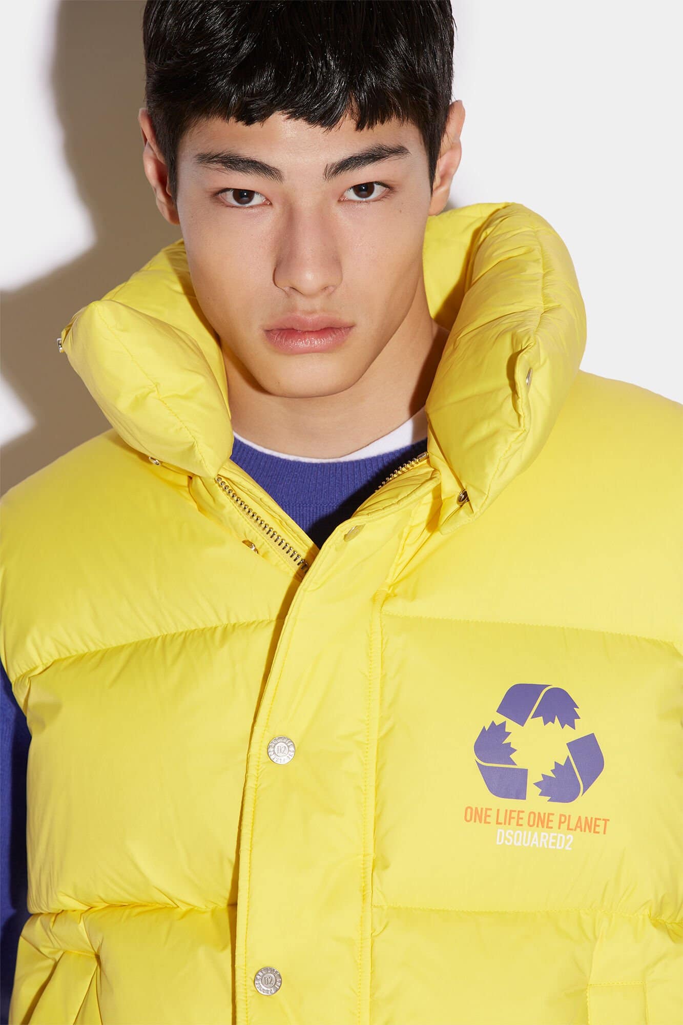 Dsquared² Yellow Fibres Sleveless Jacket - Image 4