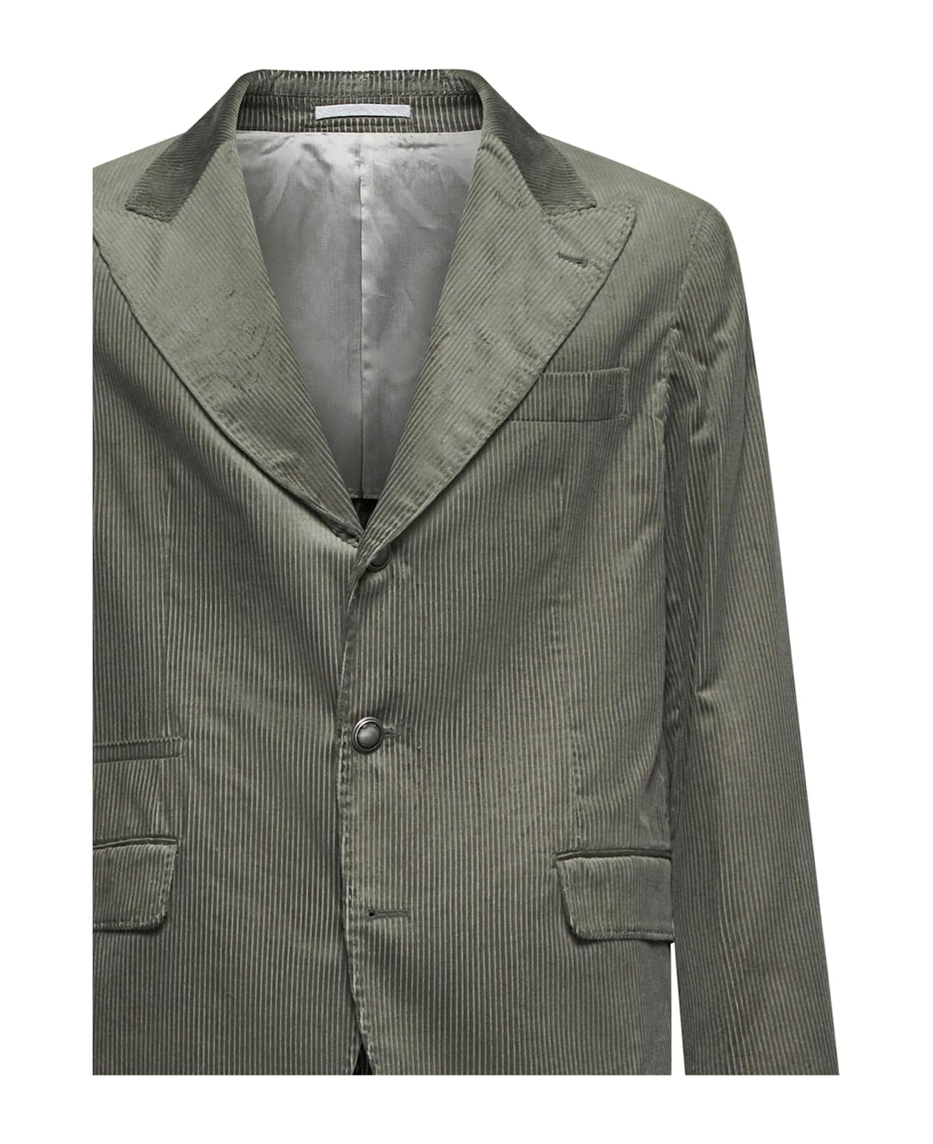 Brunello Cucinelli Army Cotton Coat - Image 3