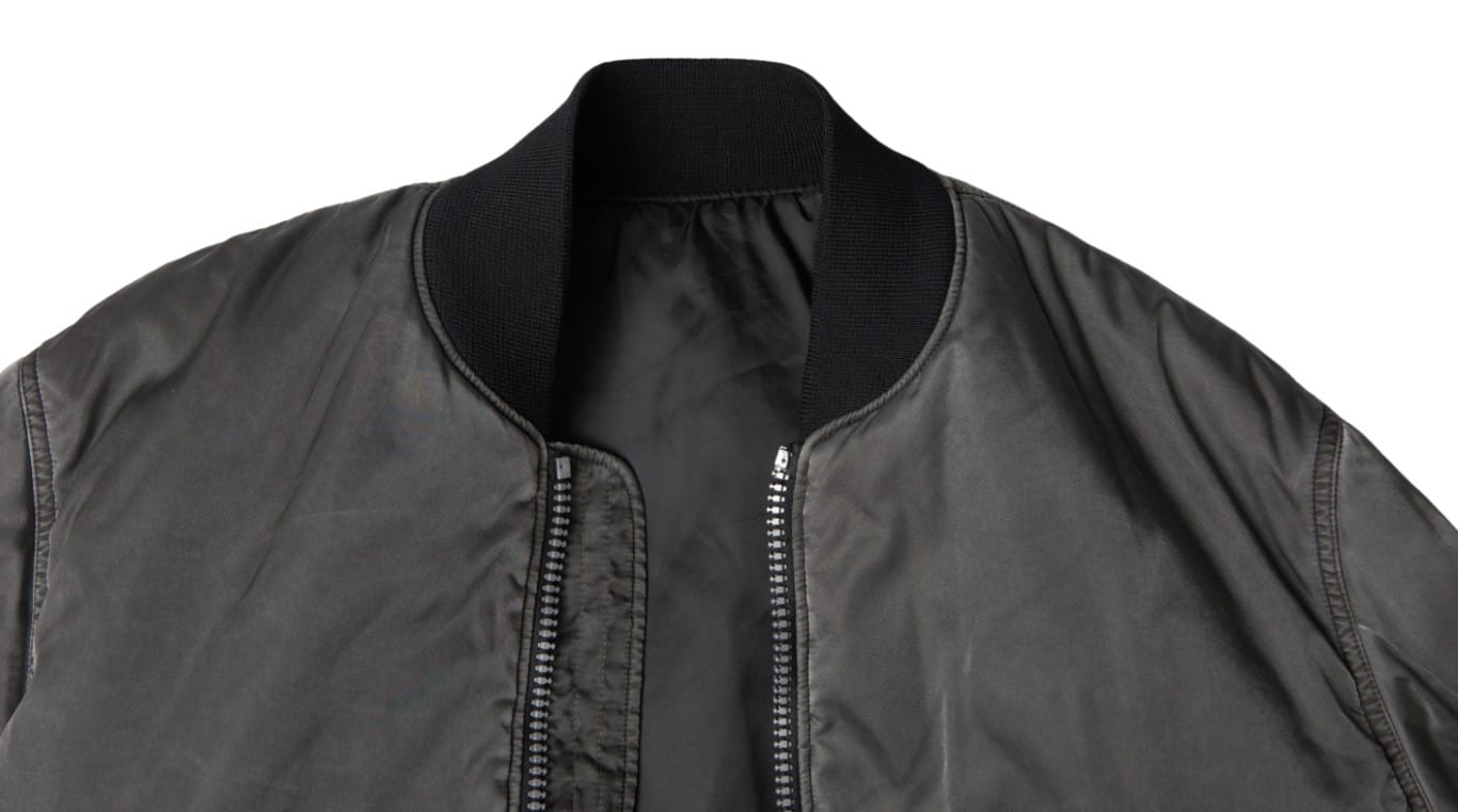 MM6 Maison Margiela Gray Bomber Zipper Pocket Sleeves Jacket - Image 4