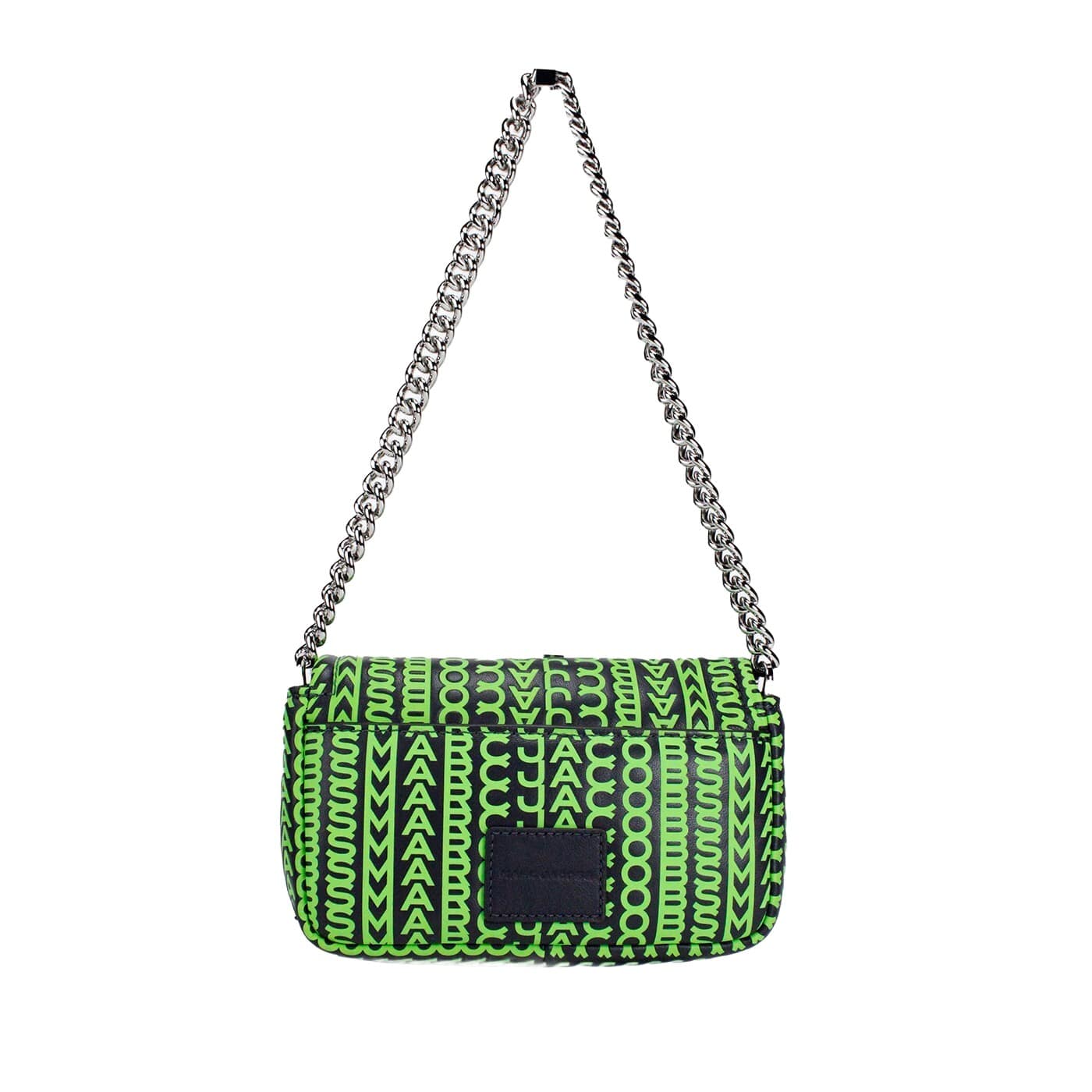 Marc Jacobs Neon Green The Monogram Leather J Marc Mini Shoulder Bag Crossbody - Image 3