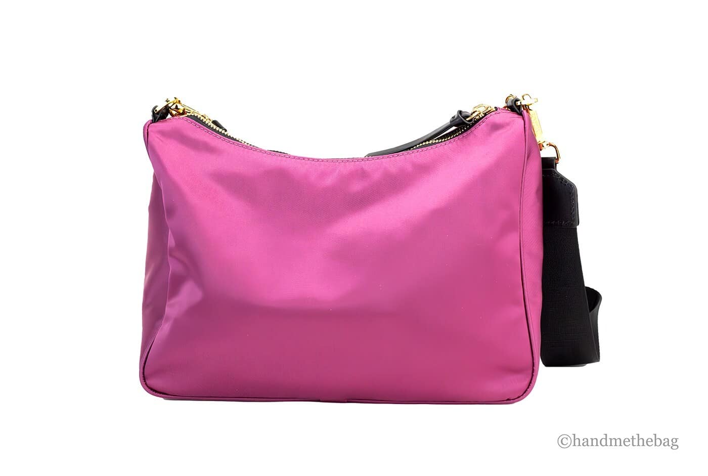 Versace Small Dahlia Nylon Fabric Medusa Pendant Crossbody Shoulder Purse Bag - Image 2