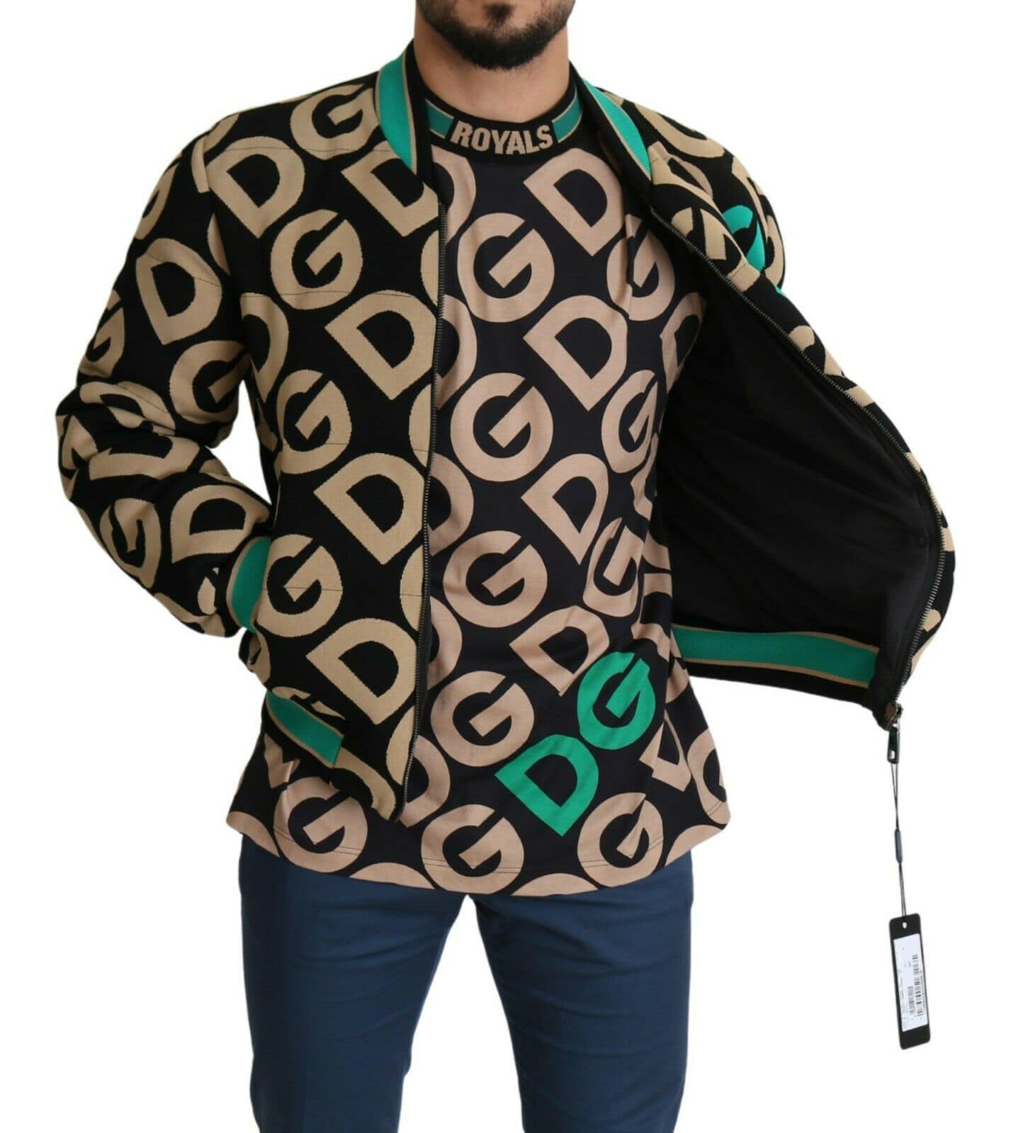 Dolce & Gabbana Multicolor DGMILLENNIALS Logo Print Jacket - Image 5
