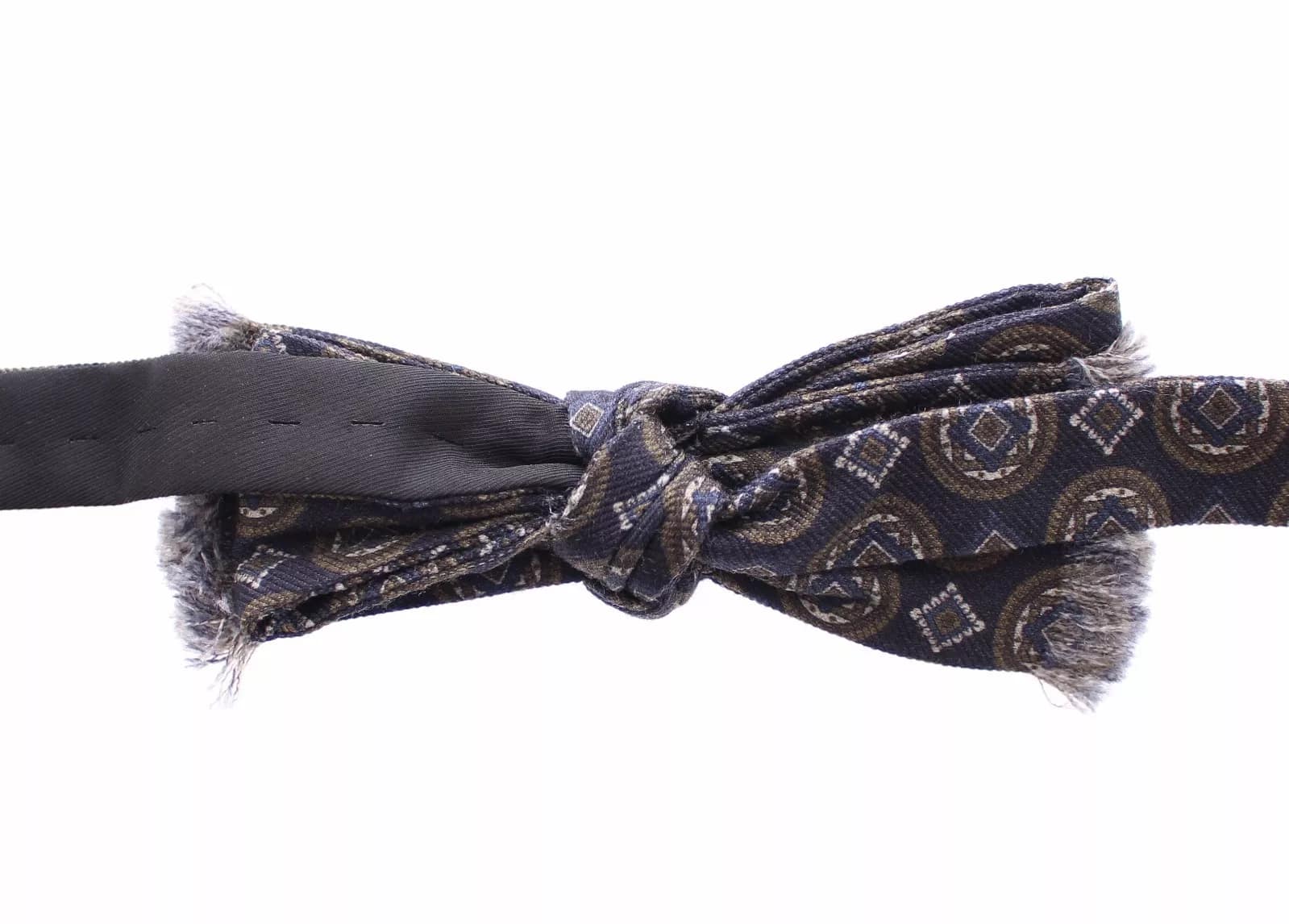 Dolce & Gabbana Blue Silk Baroque Fantasi Tied Bow Tie Papillon - Image 5