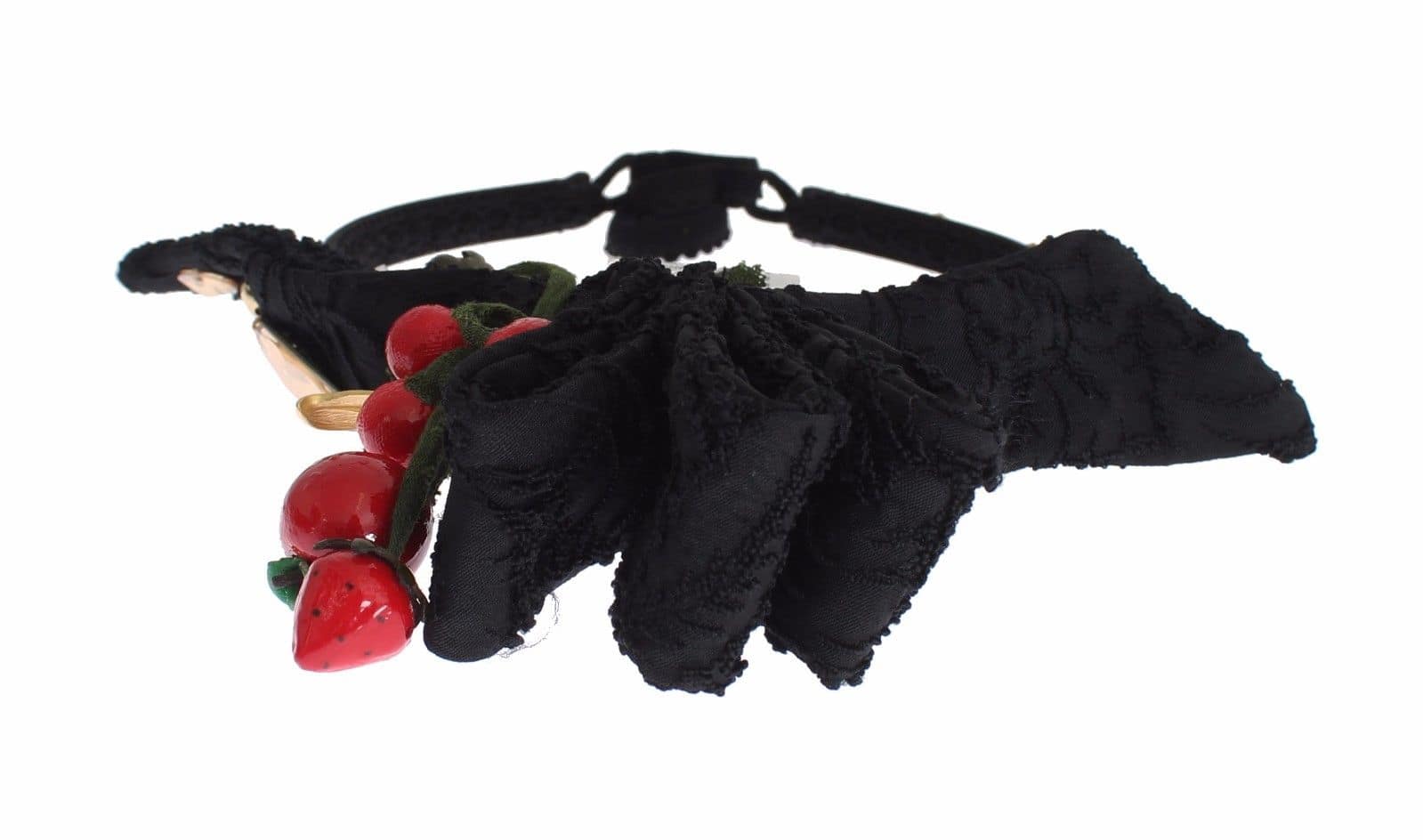 Dolce & Gabbana Diadem Headband Tiara Berry Fruit Crystal Bow Hair - Image 3