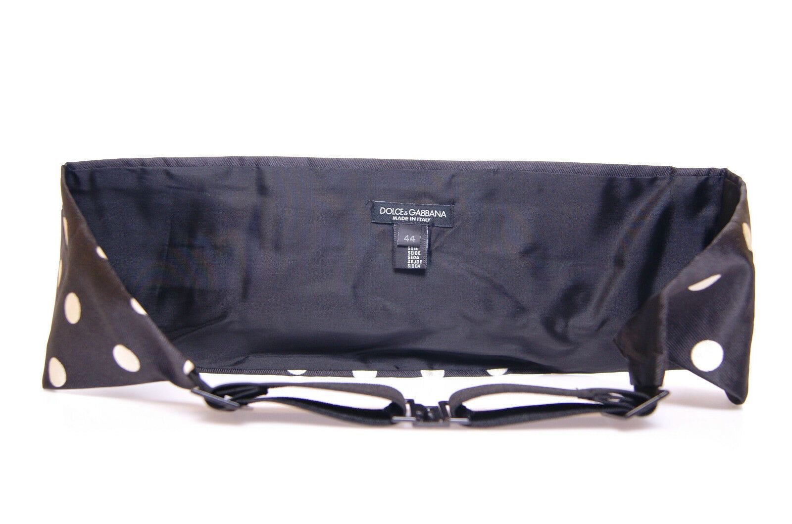 Dolce & Gabbana Black Waist Smoking Tuxedo Cummerbund Belt - Image 3