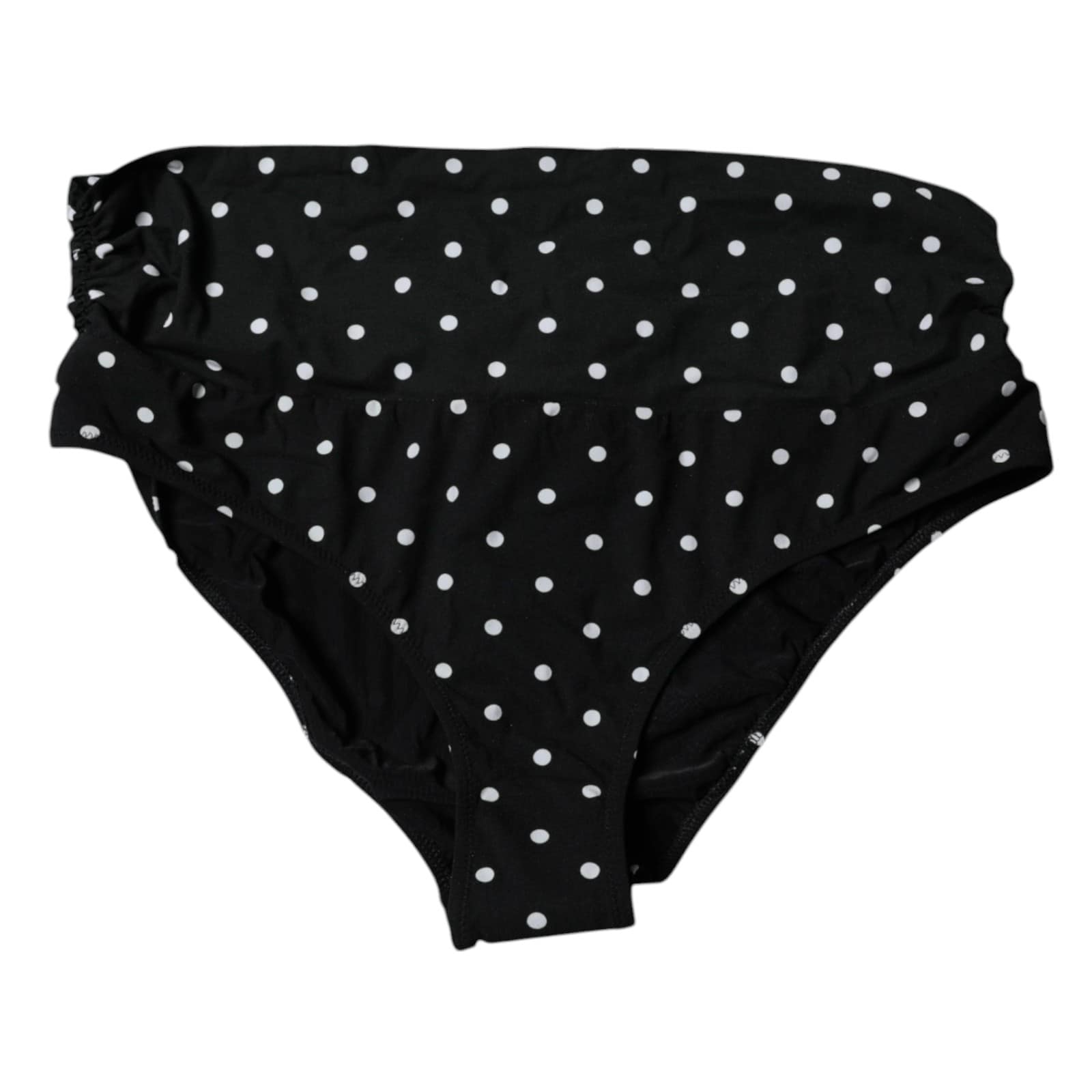 Dolce & Gabbana Black Polka Dot Swimsuit Bikini Bottom Swimwear - Image 3