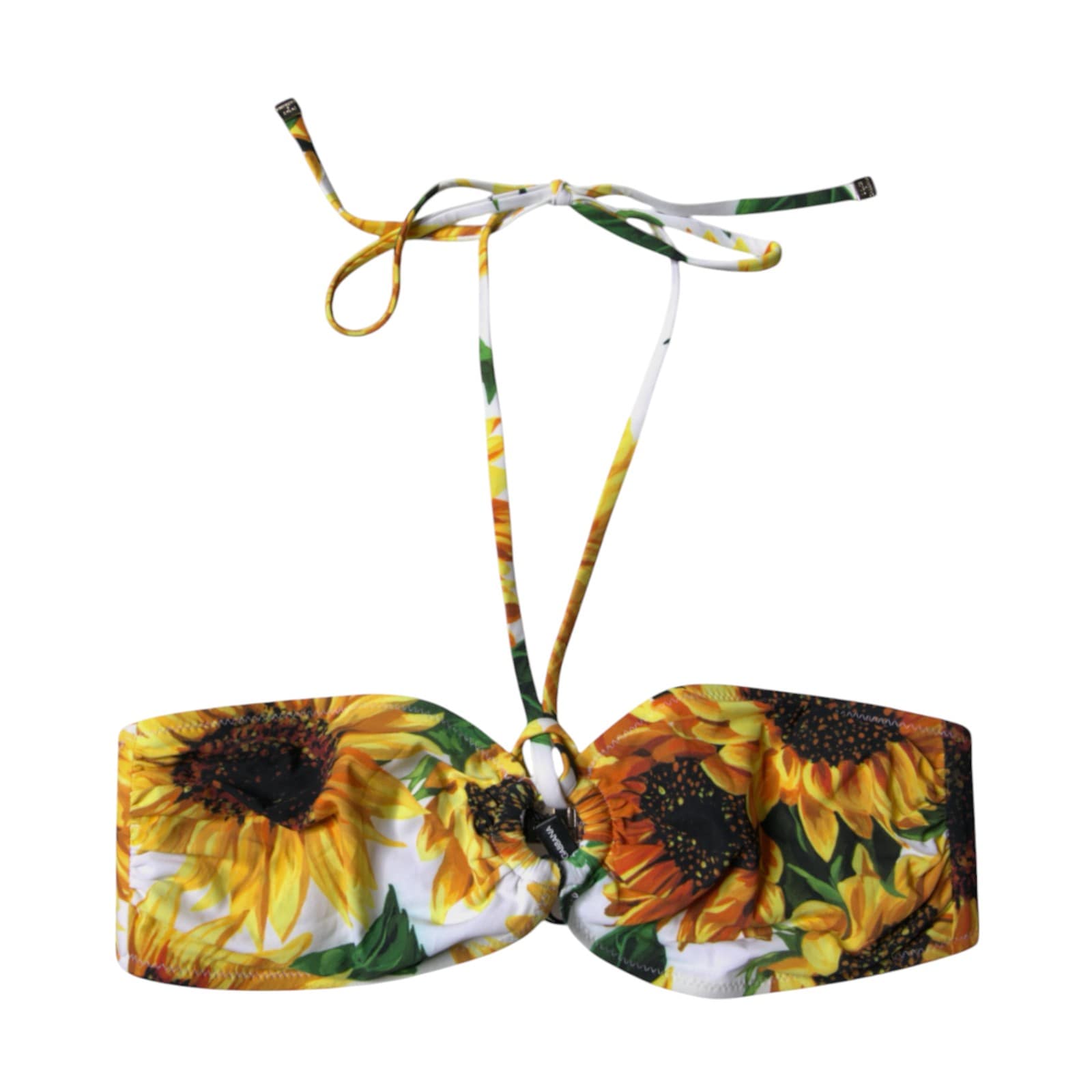 Dolce & Gabbana Multicolor Floral Halter Beachwear Bikini Top Swimwear - Image 3