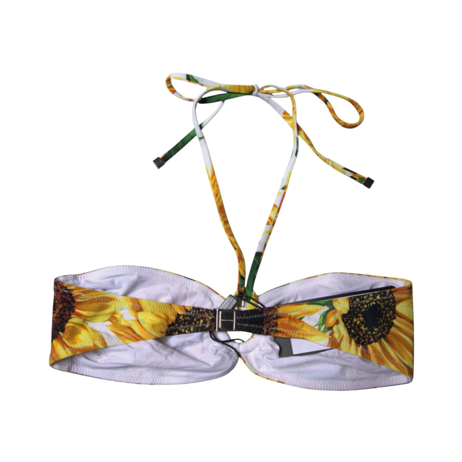 Dolce & Gabbana Multicolor Floral Halter Beachwear Bikini Top Swimwear - Image 5