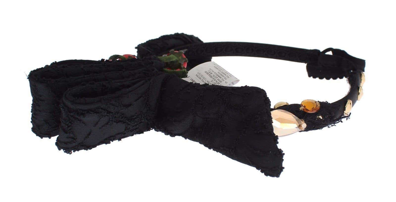 Dolce & Gabbana Diadem Headband Tiara Berry Fruit Crystal Bow Hair - Image 5