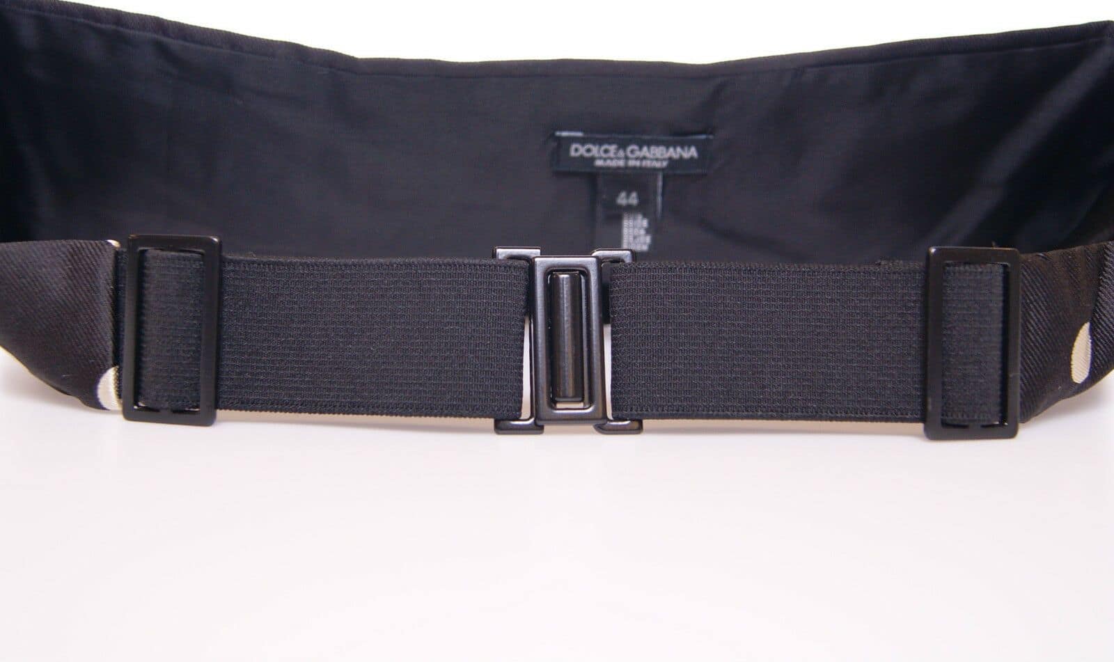 Dolce & Gabbana Black Waist Smoking Tuxedo Cummerbund Belt - Image 4