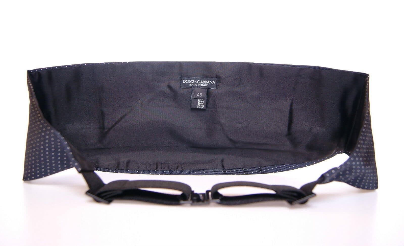 Dolce & Gabbana Blue Waist Smoking Tuxedo Cummerbund Belt - Image 4